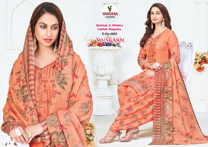 Muskan Vol 6 By Vandana Printed Cotton Dress Materials
